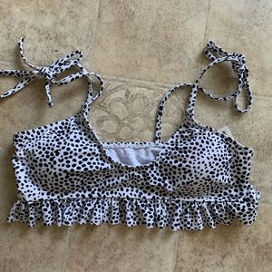 Dalmatian Print Bikini Top